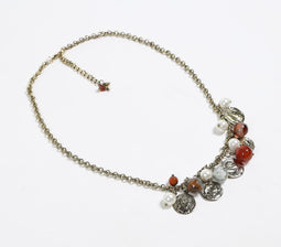 Recycled Brass & Agate Boho Necklace
