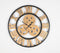 Roman Metal Skeleton Analog Round Wall Clock