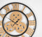 Roman Metal Skeleton Analog Round Wall Clock