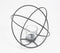 Rolling Globe Aluminum Black Tealight Holder