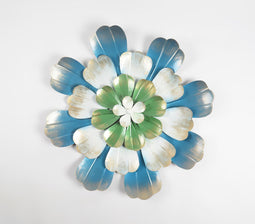 Rustic Floral Metallic Wall Art