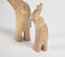 Raw Hand Carved Wooden Elephant Figurines (Set of 2)