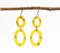 Resin 2-Tiered Loops Dangle Earrings