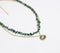 Recycled Brass & Gemstone-Chips Layered Necklace
