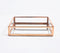 Rose-Gold Stainless Steel & Glass Vanity Tray
