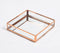 Rose-Gold Stainless Steel & Glass Vanity Tray