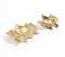 Sand Cast Aluminium Lotus Tealight Holders (Set of 2)