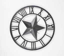 Roman Metal Skeleton Analog Round Wall Clock