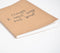 Screen Printed Brown Notebook with Quote