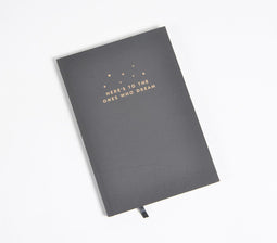 Screen Printed Dreamy Black Journal