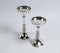 Sand Cast Aluminium Vintage Pillar Candle Stands (Set of 2)