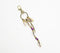 Seashells & Beaded Charm Keychain
