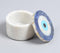 Semi-Precious Stones Evil-Eye Inlay Round Marble Box