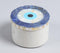 Semi-Precious Stones Evil-Eye Inlay Round Marble Box