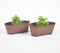 Rustic Iron Oblong Planters (set of 2)