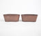 Rustic Iron Oblong Planters (set of 2)