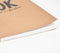 Screen Printed Brown Notebook with Quote