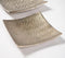 Silver Lacquered Aluminium Decorative Trays (Set of 2)