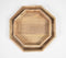 Sandy beaded Mango Wood Hexagonal Trays (set of 2)