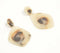Resin Abstract Drop Earrings