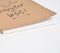 Screen Printed Brown Notebook with Quote