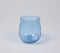 Sky Blue Tinted Handmade Glass Votives (Set of 2)