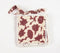 Scarlet Block Printed Coasters with lace (set of 6)
