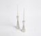 Sleek Aluminium Candle Holders (Set of 2)