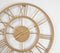 Sleek Golden Roman Analog Wall Clock