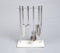 Silver-Toned Stainless Steel Bar Tools with Stand (Set of 4)