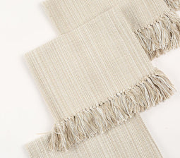 Solid Cotton Tasseled Placemats (set of 4)