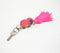 Splashy Pom-Pom Tasseled Key Chains (set of 3)