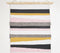 Slant Striped & Fringed Cotton Wall Hanging