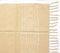 Solid Sand Tasseled Throw with Line Embroidery