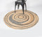 Spiral Illusion Hand Braided Jute & Hemp Rug