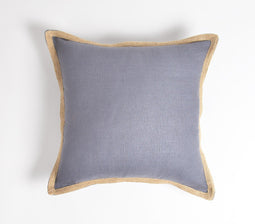 Smokey Jute Border Cushion cover