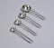 Silver-Toned Stainless Steel Measuring Spoon (Set of 4)