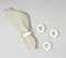 Stone Turned White Marble Napkin Rings (Set of 4)