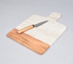 Stone & Acacia Wood Chopping Board