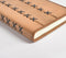 Stitched Crosses Fawn Leather Diary
