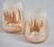 Statement Textured Glass Votives (Set of 2)