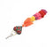 Tasseled Ethnic Heart Keychain