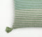 Striped Wool & Cotton Tasseled Cushion Cover