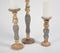 Statement Jazzy Wooden Candle Holders (Set of 3)