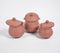 Terracotta Pottery Rice Hot Pots with Lids (Set of 3)