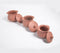 Terracotta Pottery Rice Hot Pots with Lids (Set of 3)