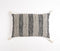 Striped Pointilism Monochrome Cushion cover