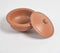 Terracotta Ribbed Pot with Lid