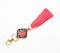 Tasseled 'Good Vibes Only' Keychain