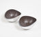 Textured Aluminium Brown Bowls (Set of 2)